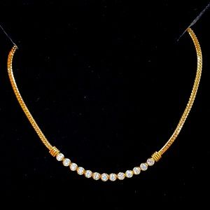 Swarovski Omega & Crystal necklace